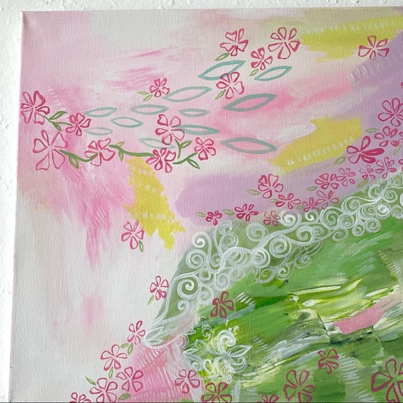 Lovely Star* Abstract Original Art Painting on Canvas - Picture 5 of 5